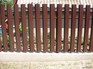 Металлический штакетник для забора